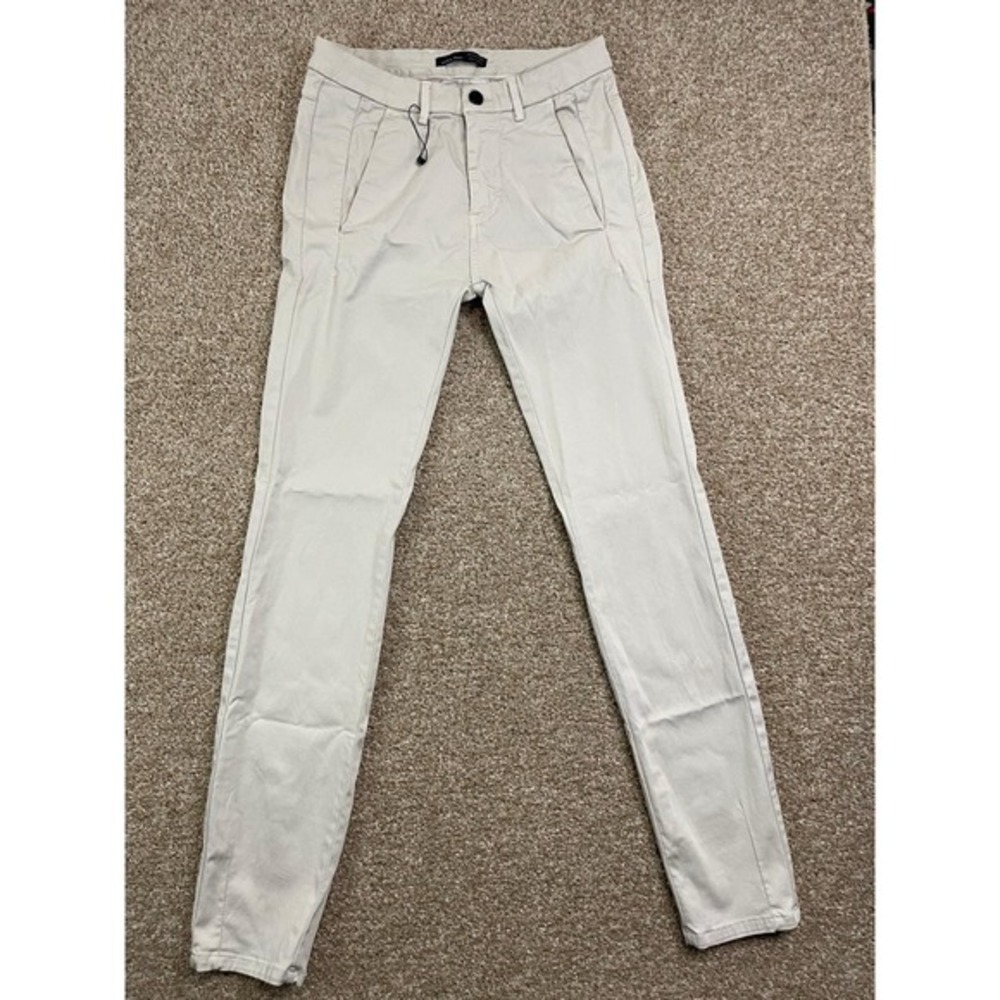 ZARA Men's Slim Fit Melange‎ Tan Dress Pant Casual Work Wedding Size 29